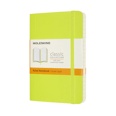 Moleskine classic notitieboek - pocket - softcover - gelinieerd - citroen groen
