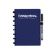 Correctbook a5 uitwisbaar notitieboek – herbruikbaar schrift – midnight blue – gelinieerd – inclusief pen wisdoekje – aanvulbaar met extra pagina’s