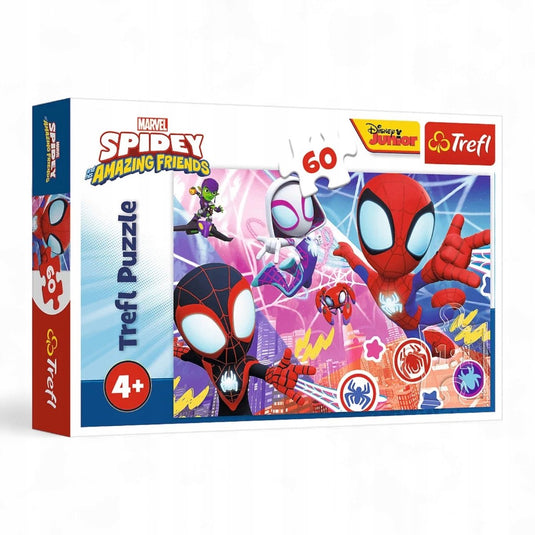 Trefl puzzle trefl spidey puzzel 60 stukken - heldense avontuur