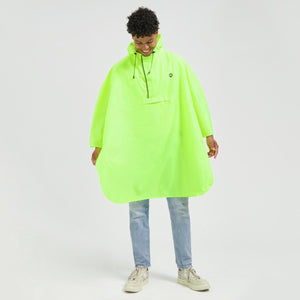 Rogelli commuter core dames en heren fiets regenponcho - fluor