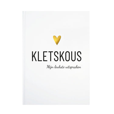 Lifestyle2love kletskous uitsprakenboekje - invulboek voor leukste uitspraken van je kind - cadeau tip -
