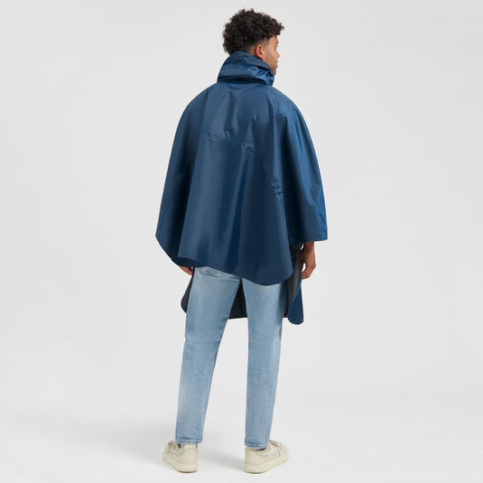 Rogelli commuter core dames en heren fiets regenponcho - blauw