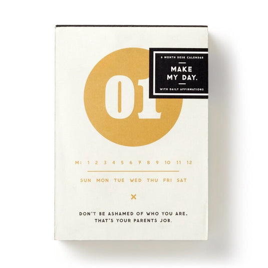 Make my day undated desk calendar: