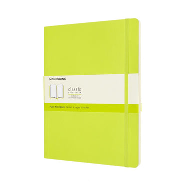 Moleskine classic notitieboek - extra large - softcover - blanco - citroen groen
