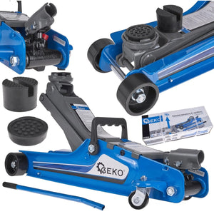 Geko hydraulische krik - laag profiel - 2,5 ton - 85 mm minimum hoogte