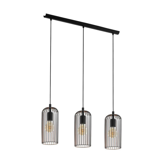 Eglo roccamena hanglamp - e27 - 73 cm - zwart koper