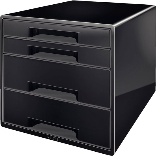 Leitz desk cube - 4 laden - zwart