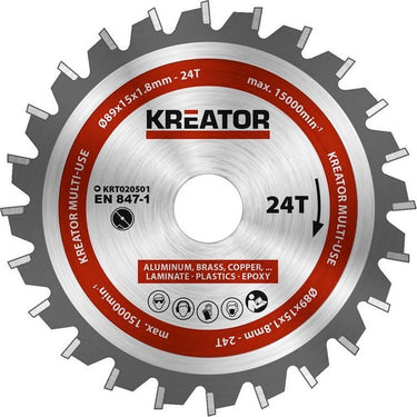 Kreator krt020501 universeel zaagblad 89 mm - 24t