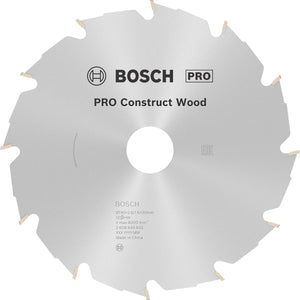 Bosch cirkelzaagblad construct wood 190 x 30 x 2,6 mm - 12 tanden