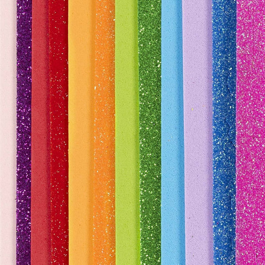 Creativ company foam vellen 14 x 25 cm kleurrijk 12 vel