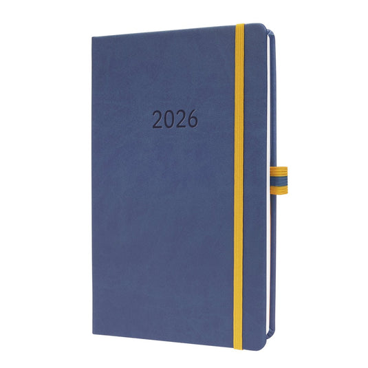 Sigel weekagenda linescape 2026 - formaat a5 - blauw - hardcover - si-l2602