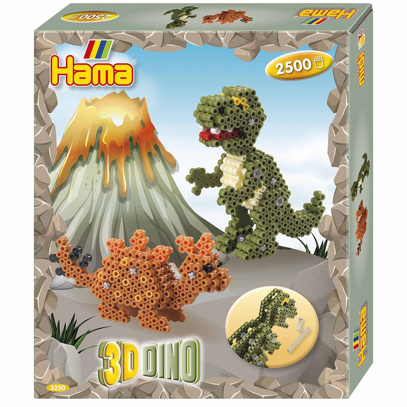 Afbeelding laden in galerijviewer, Hama strijkkralenset 3d dino – 2.500 stuks
