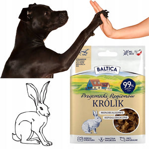Baltica trening - honden snacks - halflang - konijn - graanvrij