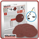 Kreator krt232011 schuurpapier rond 225 mm k400
