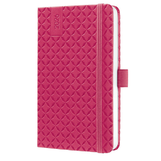 Sigel weekagenda flair 2026 - formaat a6 - fuchsia pink - hardcover - si-j6104