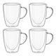 Leonardo duo dubbelwandig glas 300ml - set 4