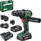Bosch advancedimpact 18v-80 quicksnap - accuklopboorschroevendraaier - inclusief magnetische schroefhouder, excenteropzetstuk, haakse opzetstuk, 13 mm boorhouder, schroefbit - 2x 18v li-ion (2.5 ah) accu, 45-min lader