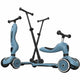 Scoot ride highwaykick 1 push go - 2-in-1 kinderstep met duwstang - step loopfiets 2-in-1, 3 wielen - duwstang 3 hoogtes, afneembare voetsteunen - 1-5 jaar, max 20 50 kg - steel