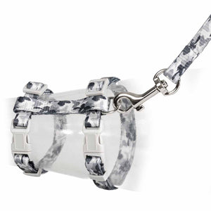 Duvo plus wandelset voor katten - kattentuigje met riem - verstelbaar 20-35cm - riem 125cm - camouflage one size