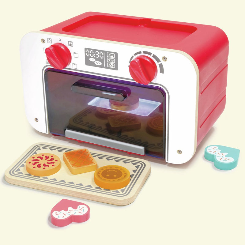 Afbeelding laden in galerijviewer, Hape speelgoedoven met magische koekjes - kleurveranderende bakoven speelset, 3 jaar+
