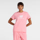 New balance sport essentials jersey logo t-shirt dames t-shirt - cortado