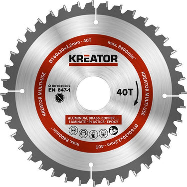 Kreator krt020502 universeel zaagblad 160 mm - 40t
