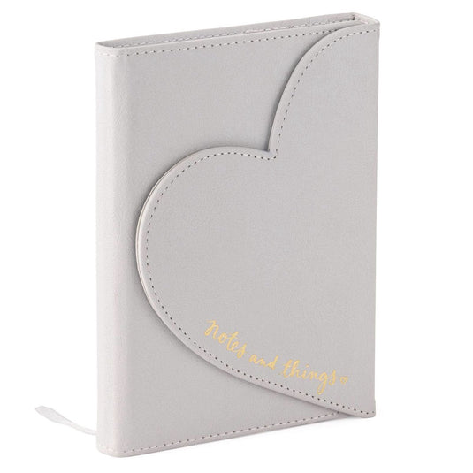 Eccolo notitieboek - heart envelop - grijs - lijn - ca.13x18 cm - ec-dl409c