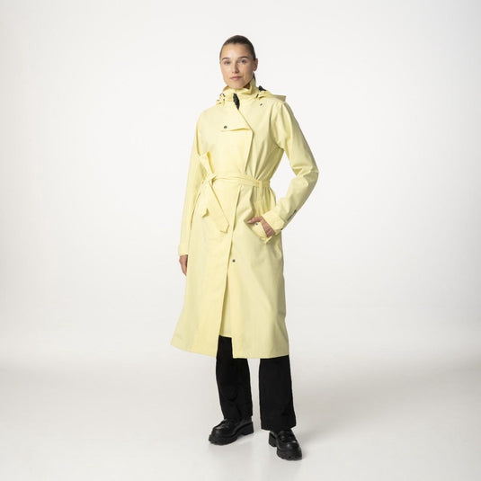 Agu trenchcoat jas lang regenjas dames golden mist