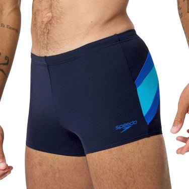 Speedo hyperboom aquashort heren - zwembroek heren - chloorbestendige zwemshort heren - zwemboxer heren met trekkoord - marine blauw - xxl