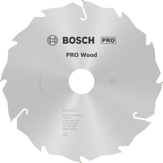Bosch cirkzb speed 190x30x2,6 12t fz wz