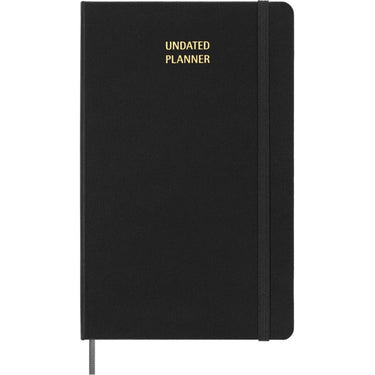 Moleskine ongedateerde planner - wekelijks - large - zwart