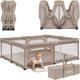 Lionelo florence easy fold xl – grondbox baby box 180×200 cm – extra grote box - snel opvouwbaar zonder montage – speelbox met zijopeningen met rits – ademend gaas – compact op te bergen – inclusief draagtas