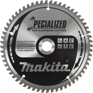 Makita afkortzaagblad voor aluminium | specialized | ø 165mm asgat 20mm 60t - b-56568