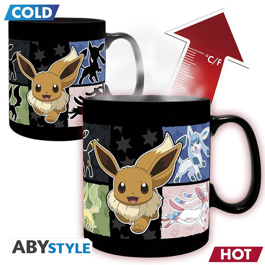 Aby style pokemon large eevee heat change mug
