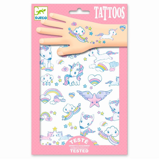 Djeco plak tattoos | eenhoorn | voor kinderen