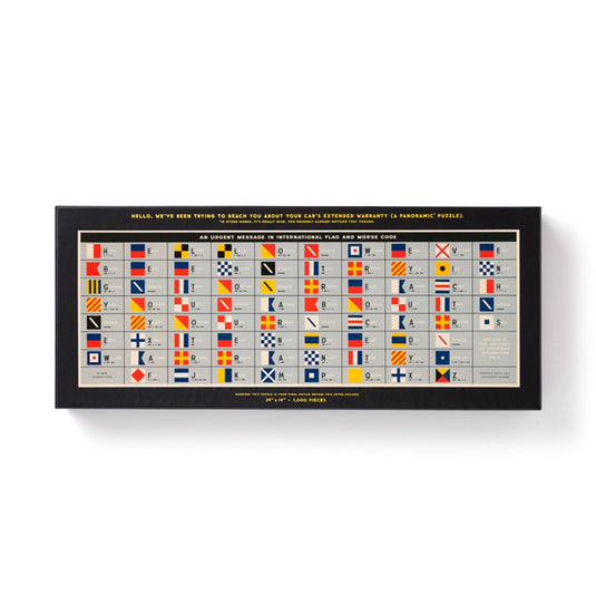 An urgent message 1,000 piece panoramic puzzle