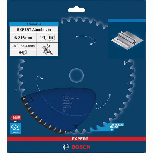 Bosch accessoires bosch cirkelzaagblad expert for aluminium 235x30x2.6 1.8x80 t
