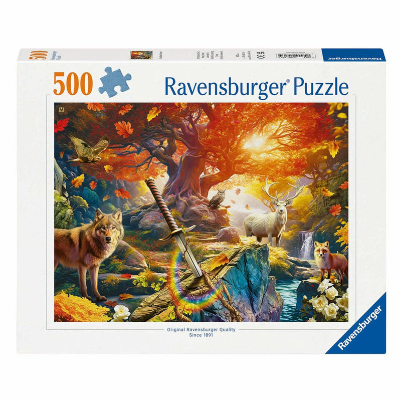 Afbeelding laden in galerijviewer, Ravensburger legpuzzel het bos van excalibur, 500st.
