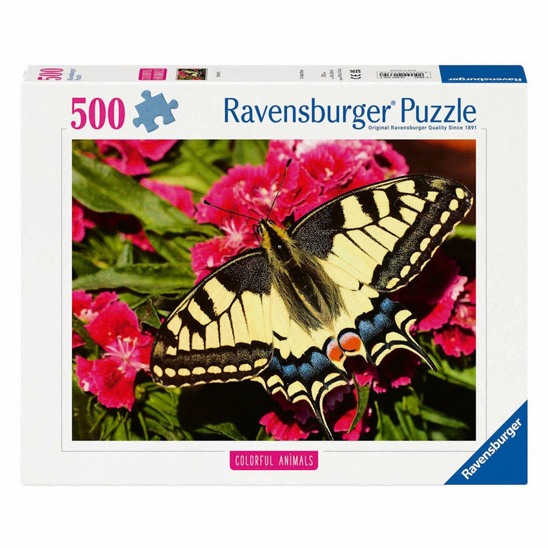Afbeelding laden in galerijviewer, Ravensburger legpuzzel colorful animals vlinder, 500st.
