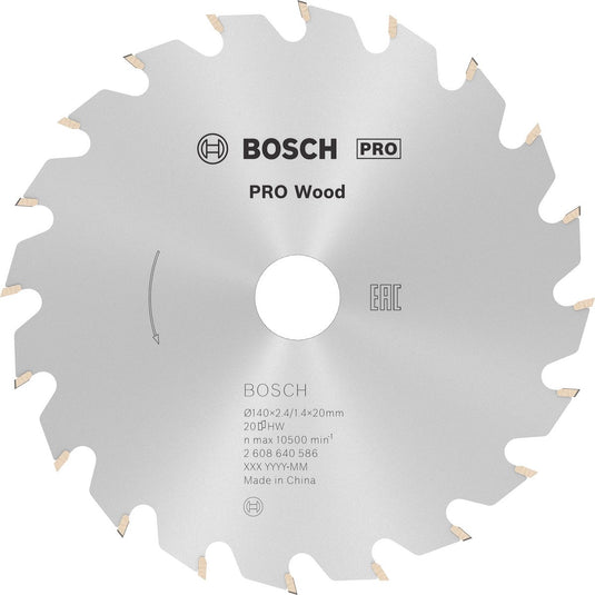 Bosch cirkzb opt 140x20 12,75x2,4 20t wz
