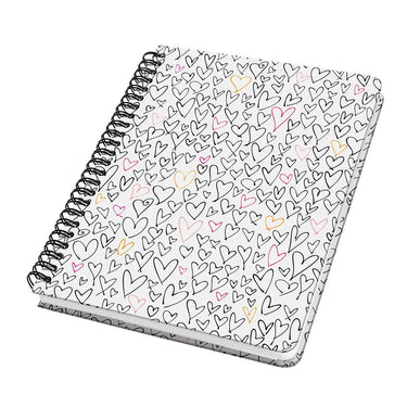 Sigel spiraal notitieboek - jolie - hardcover - a5 - 120 pagina's - dots - 100 grams papier - wild hearts - si-jn620