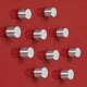 Sigel magneten - 10x10mm - rond - c5 sterk - zilver - 10 stuks - si-ba701