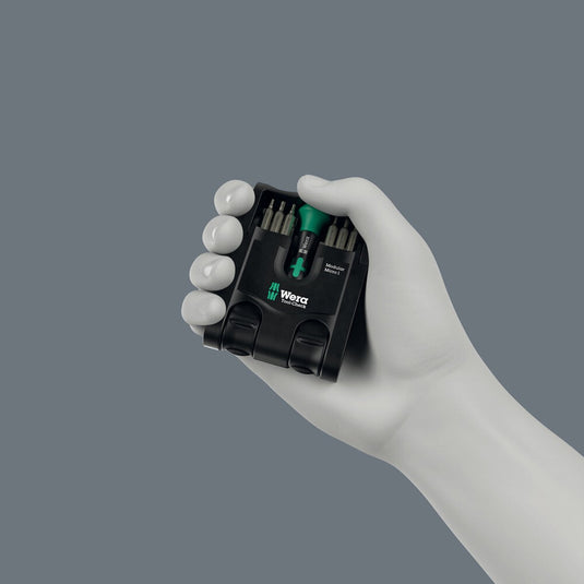 Wera tool-check modular micro 1, 21‑delig bitset (zwart groen)