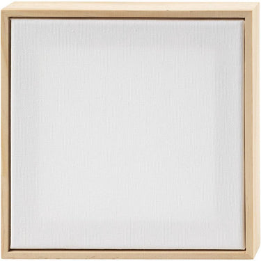 Creativ company gespannen canvas met lijst 15,8 x 15,8 cm 280 gr 10 stuks wit