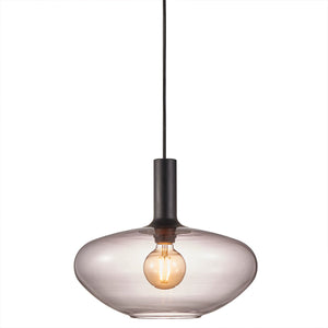 Nordlux alton 35-hanglamp-e27-smoke glas zwart