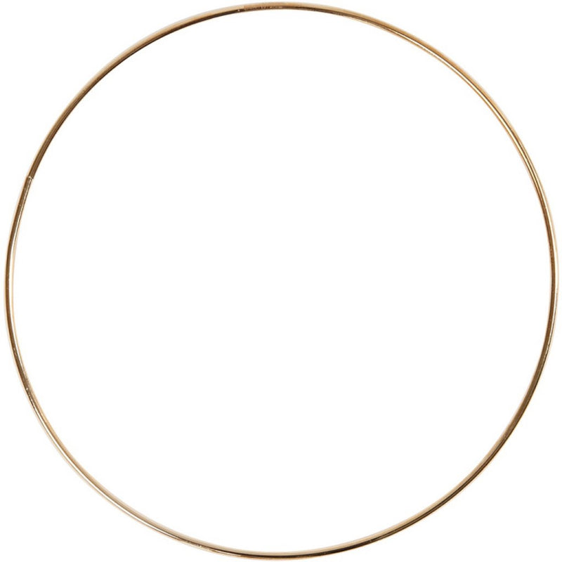 Afbeelding laden in galerijviewer, Creativ company metalen draadring goud, 20cm
