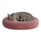 Peluvio koya – rond kattenmand – maat m – hoge zachte randen voor hoofd nek – knus warm – antislip onderkant – uitneembaar kussen wasbare hoes – comfortabel rustplekje