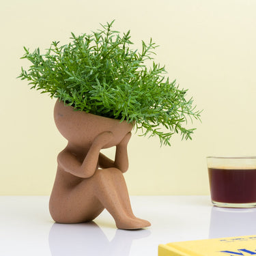Winkee planten in mijn hoofd bloempot
