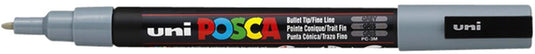 Posca markeerstift pc-3m grijs (6 stuks)
