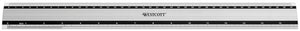 Westcott liniaal - 40 cm 16 inch - aluminium - met anti slip - ac-e10192